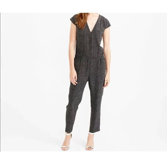 J. Crew Silk Polka Dot Jumpsuit - Women’s 6 - Picture 1 of 8